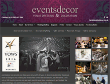 Tablet Screenshot of eventsdecor.co.uk